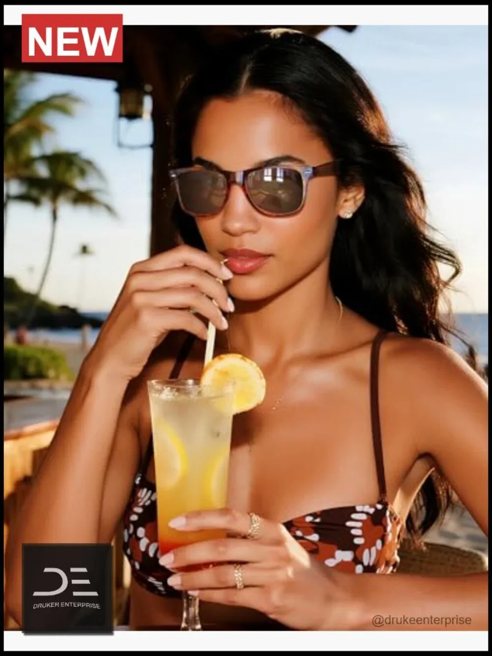 Polarized Square Sunglasses UV400 Protection Classic Full Frame